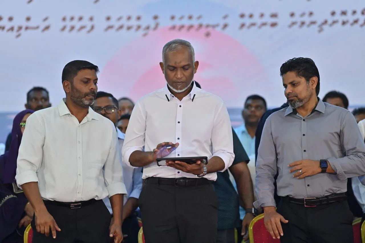 މިނިމަމް މެޑިކަލް ރިކުއަޔަރމަންޓްސް ފެސިލިޓީ ރައީސް ޑރ.މުހައްމަދު މުއިއްޒު އިފްތިތާޙް ކޮށްދެއްވަނީ-- ފޮޓޯ: ރައީސް އޮފީސް