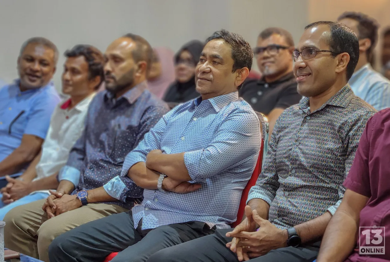 ޕީއެންއެފްގެ ޖަލްސާގައި ރައީސް ޔާމީން ބައިވެރިވެ ވަޑައިގަންނަވަނީ -- ފޮޓޯ/ ތޭރަ އޮންލައިން