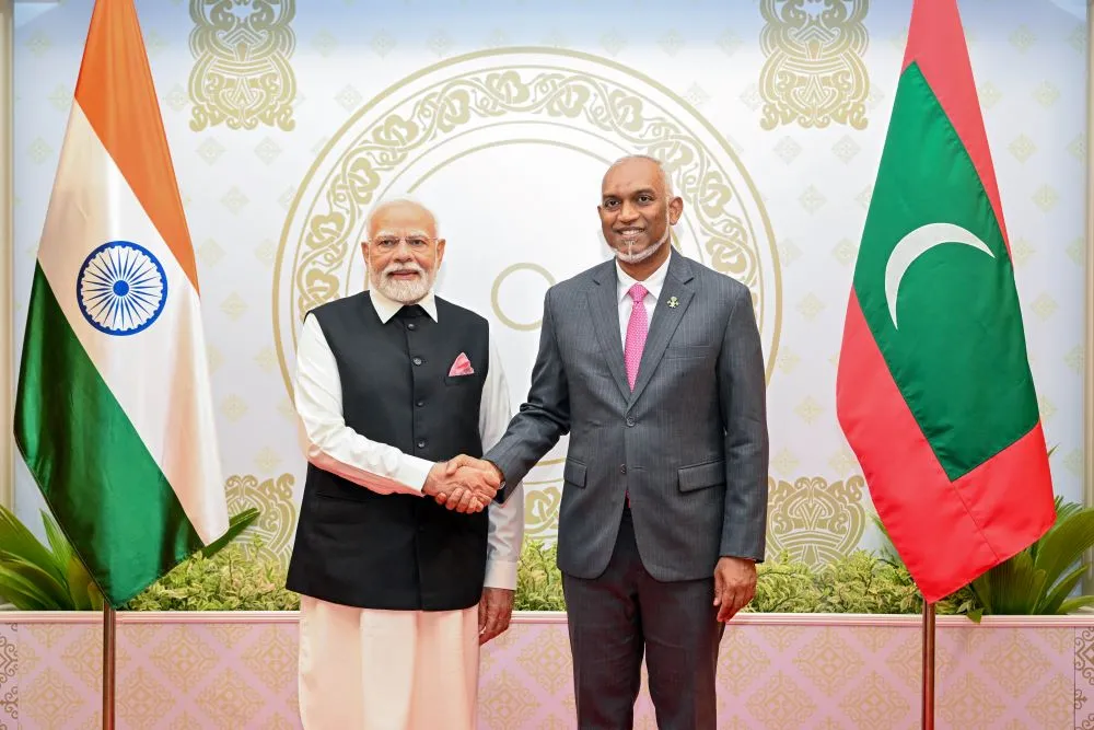 President Dr. Muizzu and Indian Prime Minister Narendra Modi (Photo/President's Office)