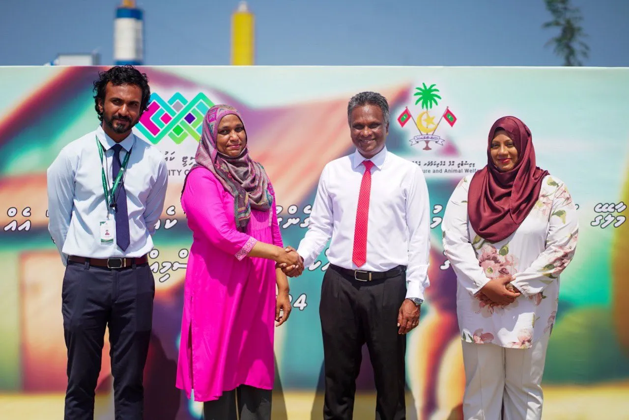 Ceremony held to commence physical works on the cat shelter being developed in Hulhumale' today (photo/Male’ city council)