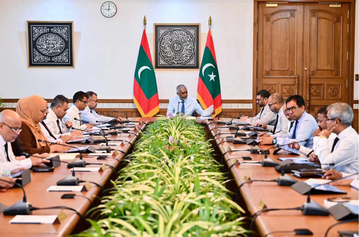 ވަޒީރުންގެ މަޖިލީހުގެ ޖަލްސާއެއްގެ ތެރެއިން: ފޮޓޯ/ ރައީސް އޮފީސް