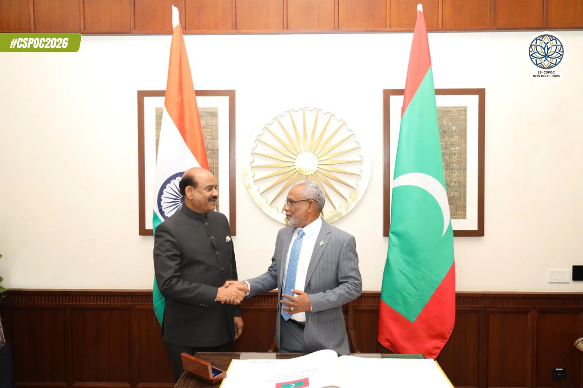 މަޖިލީހުގެ ރައީސް ރައީސް އަބްދުއްރަޙީމް، އިންޑިއާގެ ލޮކް ސަބާގެ ރައީސާ ބައްދަލުކުރައްވައިފި