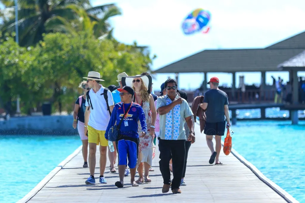 Tourists in an Island