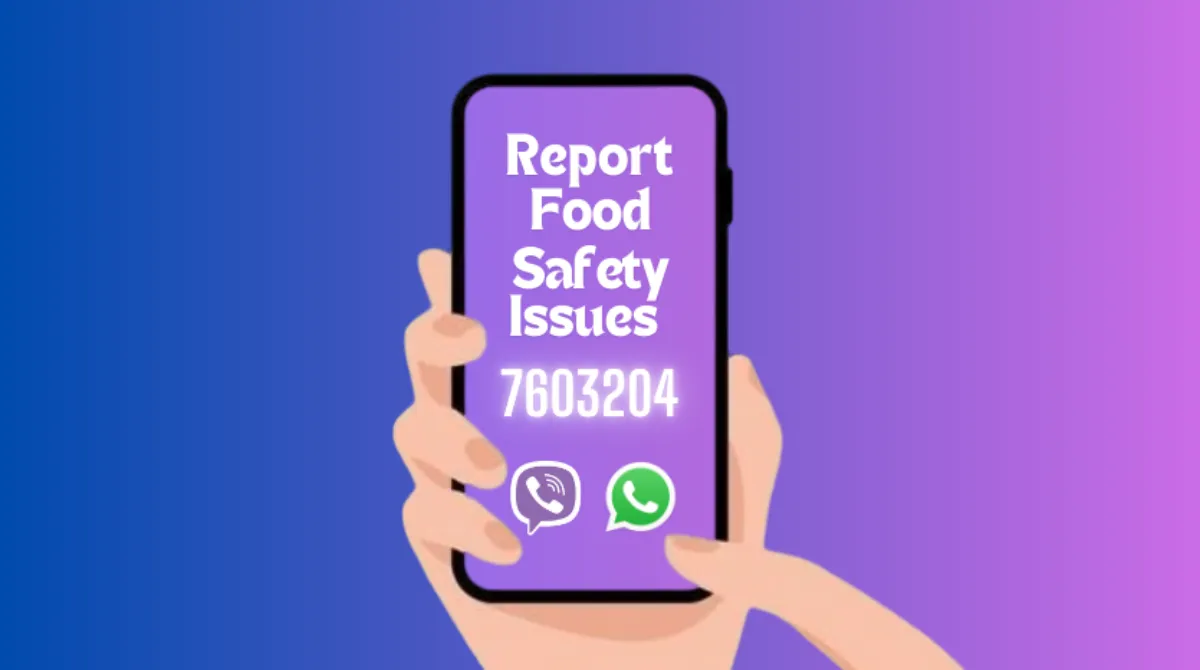 Hotline for reporting food safety issues