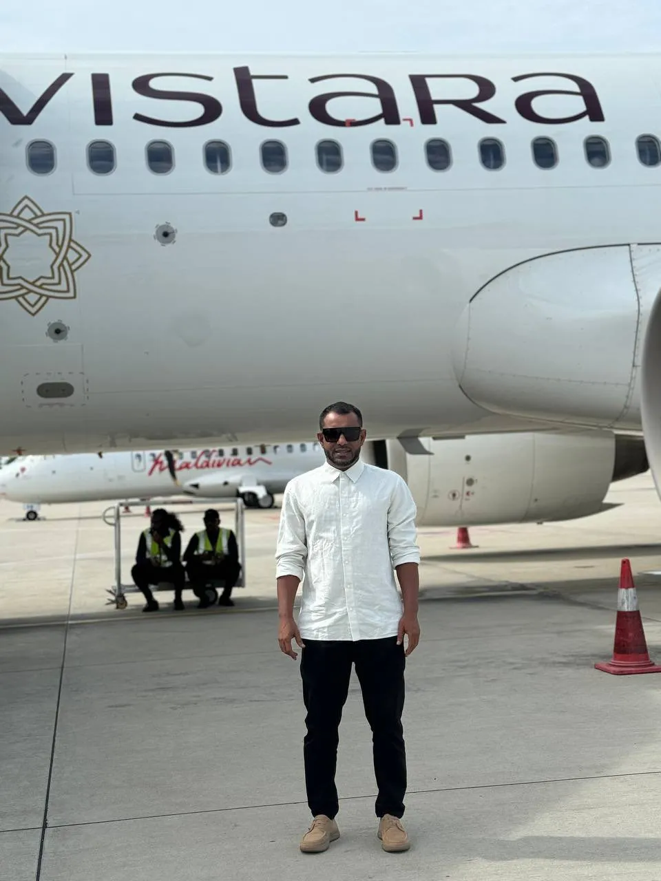 “ވެލްކަމް އިންޑިއާ” ރޯޑްޝޯގައި ބައިވެރިވެވަޑައިގެންނެވުމަށް ވަޒީރު ފައިސަލް އިންޑިއާއަށް ފުރާވަޑައިގަތުން - ފޮޓޯ: ފަތުރުވެރިކަމާ ބެހޭ ވުޒާރާ