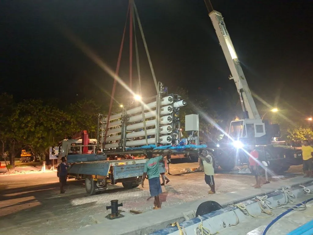 ފުވައްމުލައް ސިޓީއަށް 350 ޓަނުގެ ފެންޕްލާންޓެއް ފޮނުވައިފި