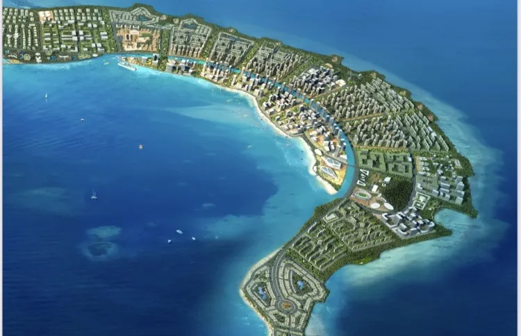 Commercial harbor visual representation (Photo/Economic Minister Saeed)