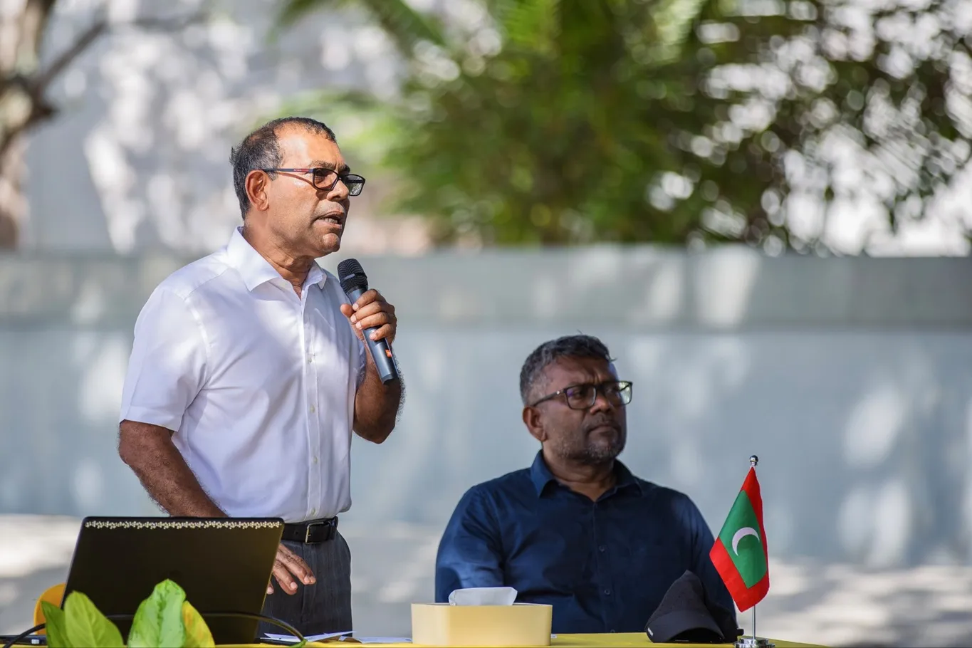 ކުރީގެ ރައީސް މުހައްމަދު ނަޝީދު -- ފޮޓޯ: އެމްޑީޕީ