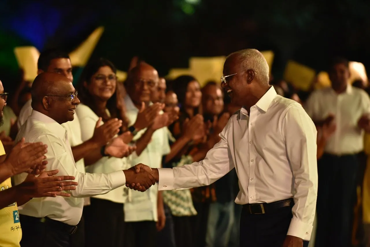 ޝާހިދު އާއި އެމްޑީޕީގެ ވަގުތީ ރައީސް ޞާލިހު--ފޮޓޯ/ވޮއިސް
