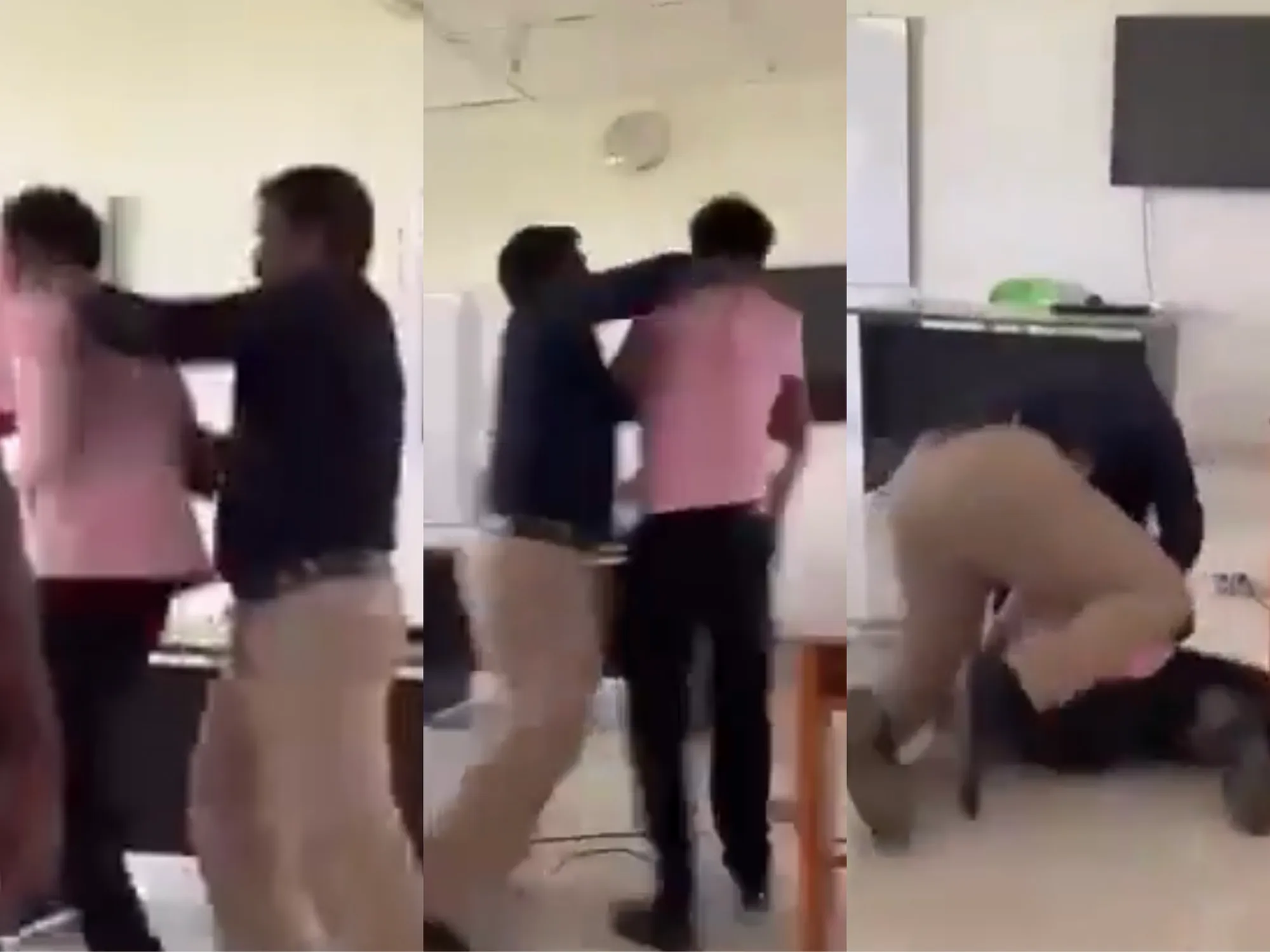 Moments taken from the viral video
