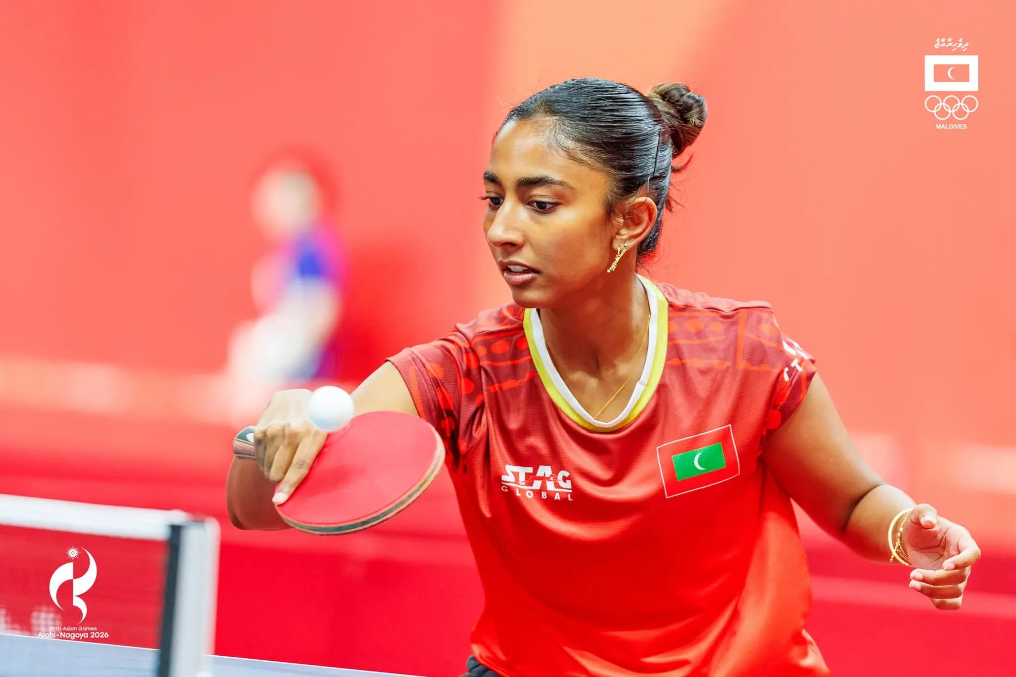 އޭޝިއަން ގޭމްސް 2026: ޓީޓީ ސިންގަލްސްގެ ދެވަނަ ބުރުގައި ރަފާ ބަލި ވެއްޖެ
