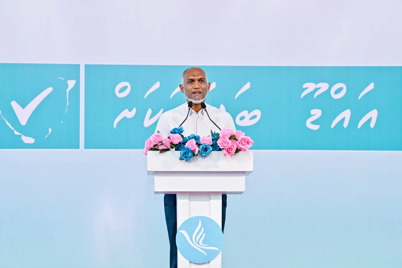 ރައީސް ޑރ.މުޙައްމަދު މުޢިއްޒު-- ފޮޓޯ: ޕީޕީއެމް/ޕީއެންސީ