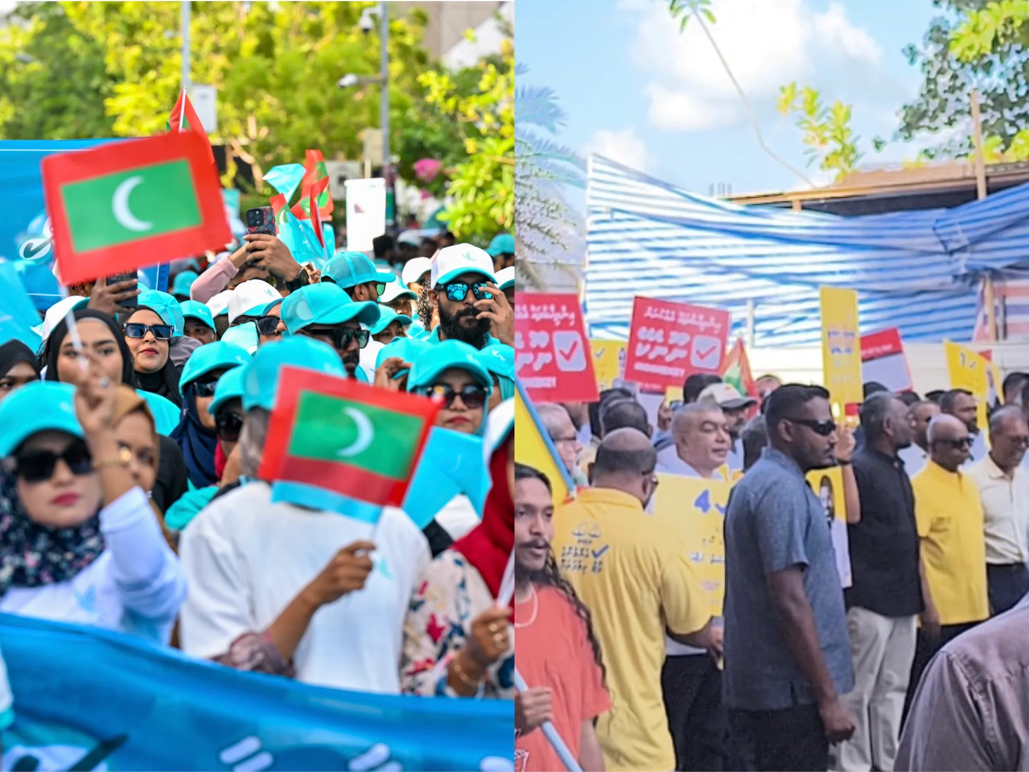 ބޮޑު ދެ ޕާޓީގެ ހިނގާލުމުން ކުރިއަށް، އެތައް ސަތޭކަ ބަޔަކު ބައިވެރިވޭ
