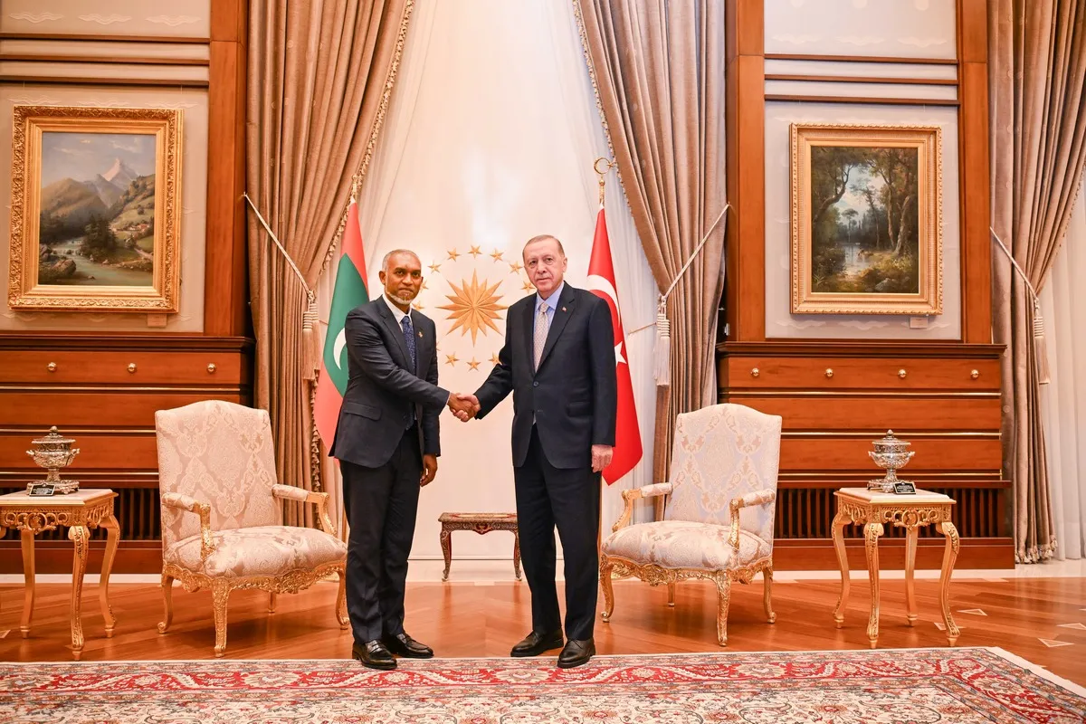 President Dr. Muizzu and President of Türkiye, Recep Tayyip Erdoğan (Photo/President’s office)