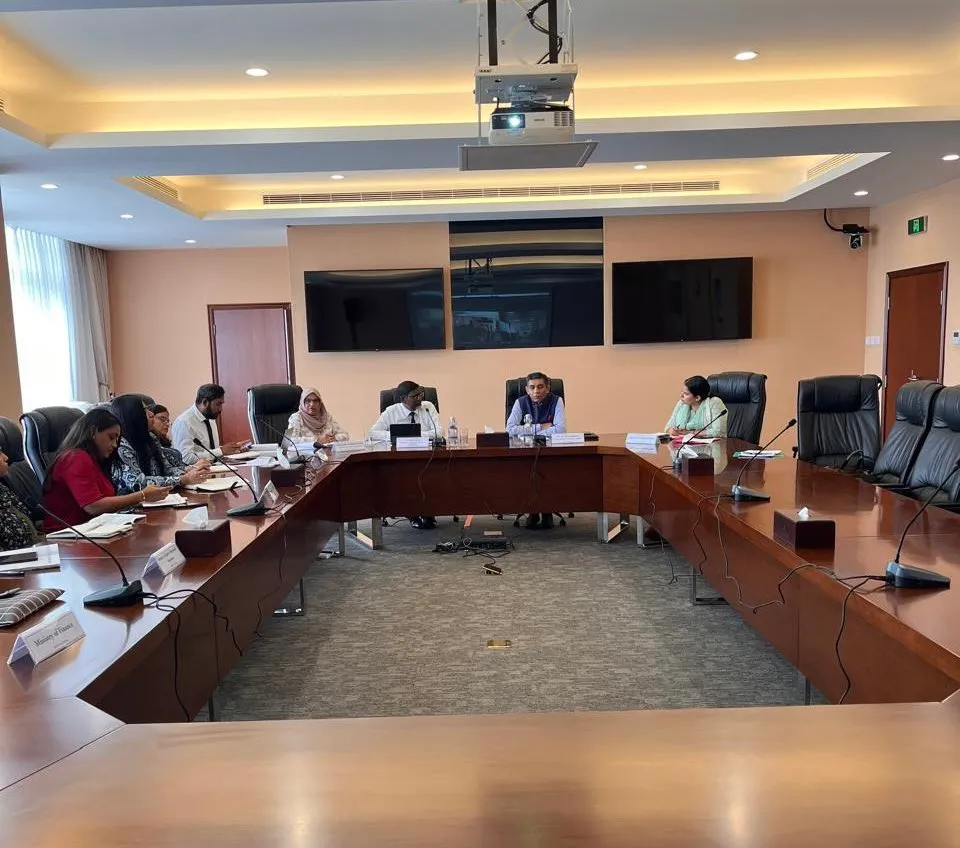 The meeting held yesterday between Maldives and Indian embassy (Photo/ Indian embassy)