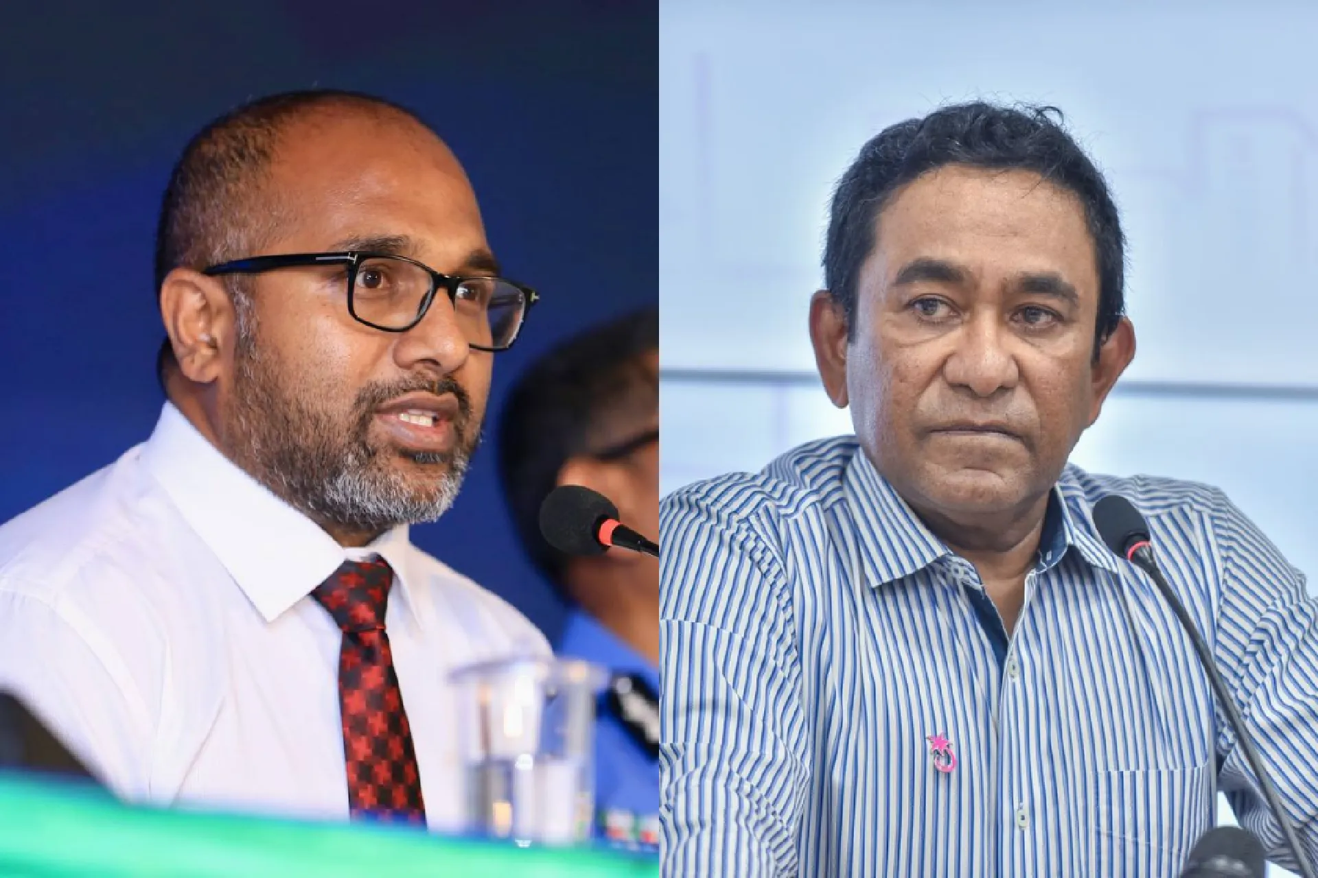 މިނިސްޓަރު އިހުސާން އާއި ކުރީގެ ރައީސް ޔާމީން އަބްދުލްގައްޔޫމް