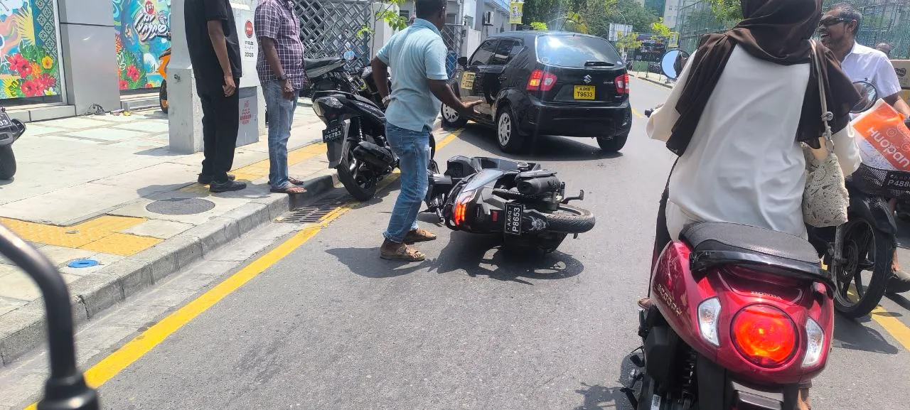 މާލޭގައި އިއްޔެ ހިނގި އެކްސިޑެންޓެއް - ފޮޓޯ: ދުވަސް