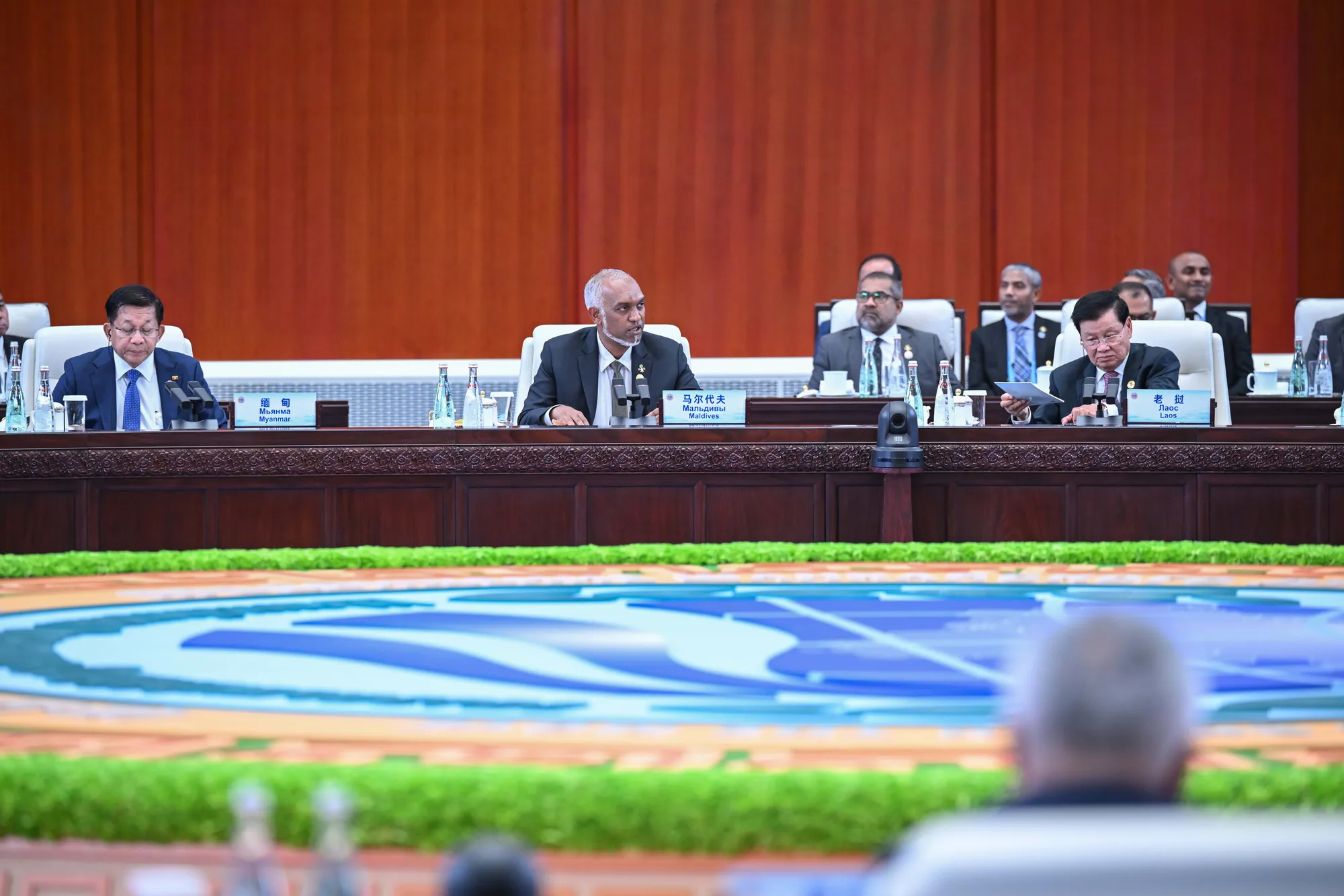 އެސްސީއޯ ޕްލަސް ބައްދަލުވުމުގައި ރައީސް ދެއްވި ބަޔާން: ފަލަސްތީނުގެ ހައްގުގައި ވާހަކަ ދެއްކެވި
