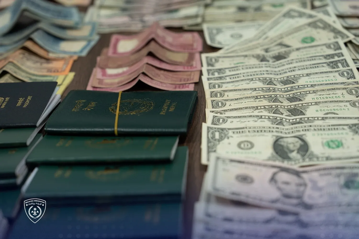 ކަޅު ބާޒާރުގައި ޑޮލަރުގެ ވިޔަފާރިކުރަމުންދިޔަ 5 ބިދޭސީން ހައްޔަރުކޮށްފި