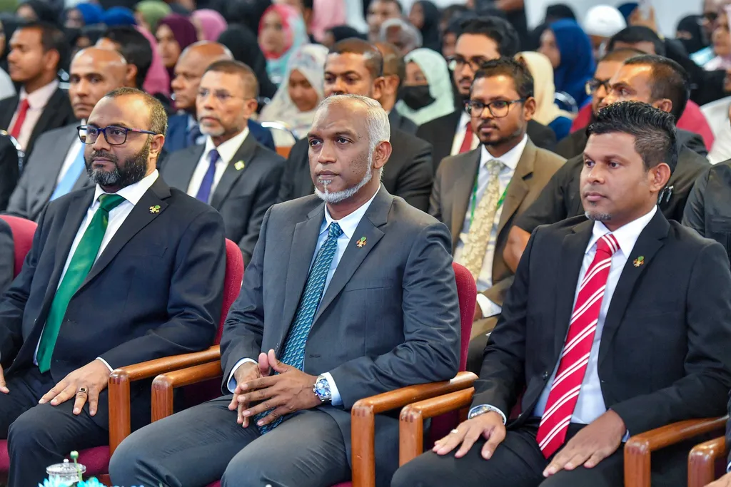 ކީރިތި ޤުރުއާން ކިޔެވުމުގެ ގައުމީ މުބާރާތުގެ ނަތީޖާ ފާޅުކުރުމަށް ބޭއްވިި ހަފްލާގެ ތެރެއިން - ފޮޓޯ: ރައީސް އޮފީސް