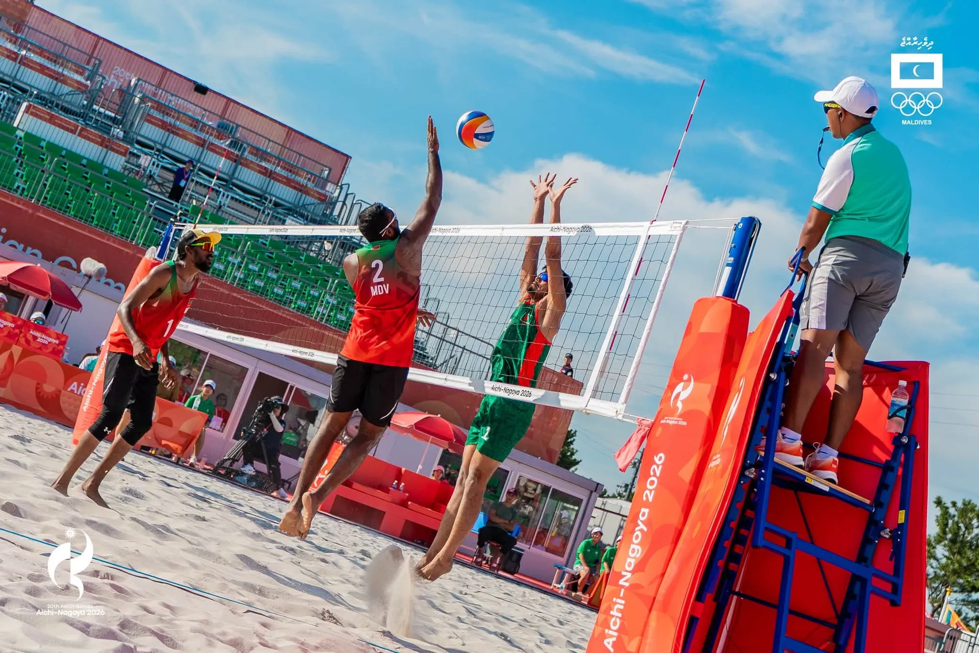 އޭޝިއަން ގޭމްސް 2026: ބީޗް ވޮލީގައި ބަންގްލަދޭޝް ފަހަތުން އަރައި ރާއްޖެ ބަލި ކޮށްފި