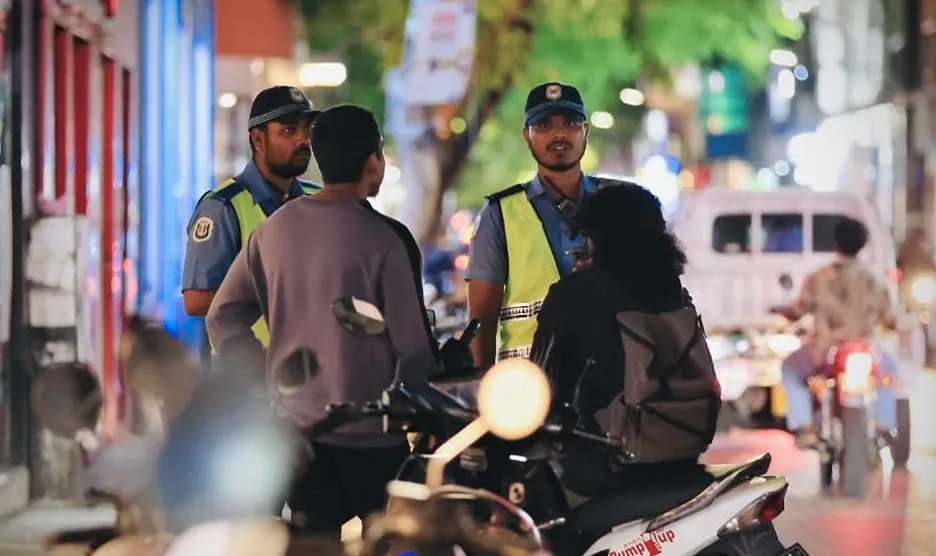 Operation being conducted by Police (Photo/Maldives Police Service)