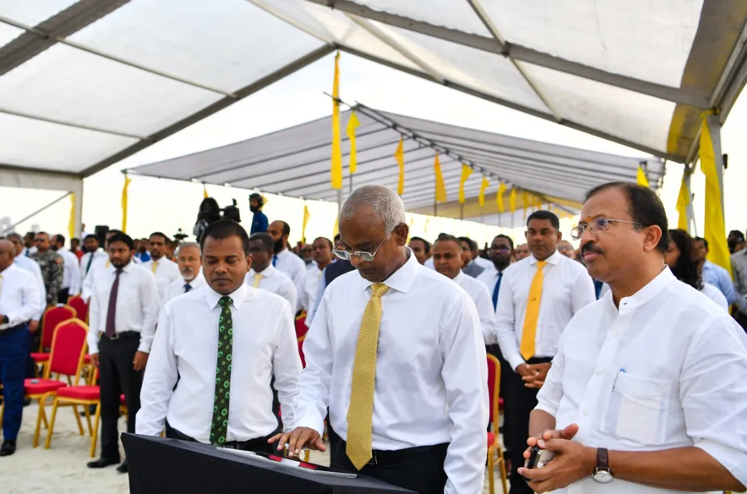 ރައީސް ޞާލިހު އައްޑޫ ސިޓީ ބިން ހިއްކުމުގެ މަޝްރޫއު އިފްތިތާހު ކޮށްދެއްވައިފި