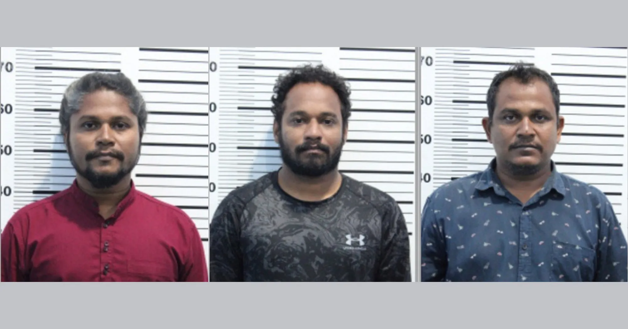 އިއްޔެ ހައްޔަރުކުރި ތިން މީހުން - ފޮޓޯ: ޕޮލިސް