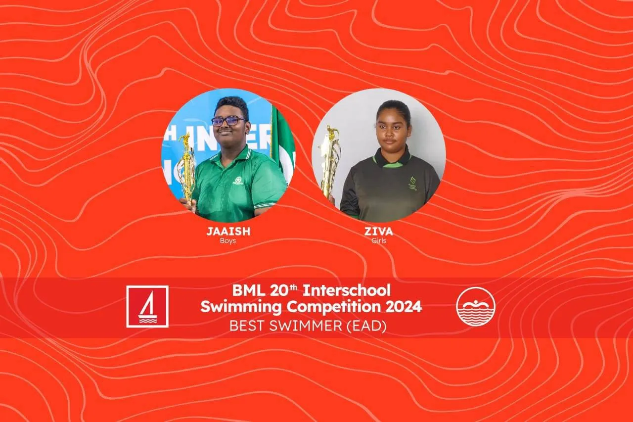 Jaaish and Ziva crowned best swimmers in Maldives’ largest inclusive competition for students with special needs