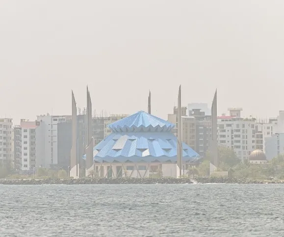 Haze covering Male' skyline (Photo/Atoll times)
