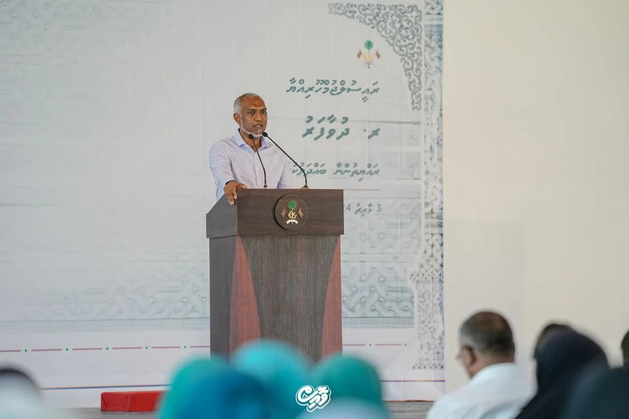 ރައީސް ޑރ.މުހައްމަދު މުއިއްޒު-- ފޮޓޯ: ވޮއިސް