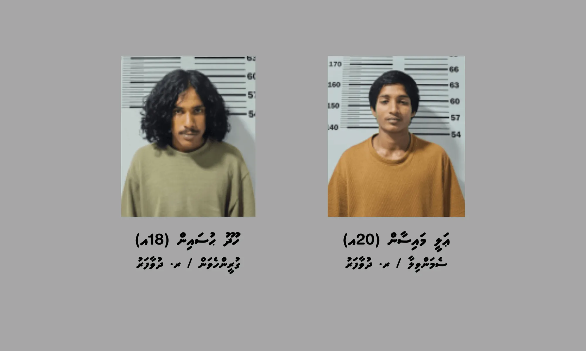 މަސްތުވާތަކެތީގެ މައްސަލާގައި ދުވާފަރުން ހައްޔަރުކުރި މީހުން: ފޮޓޯ/ ޕޮލިސް