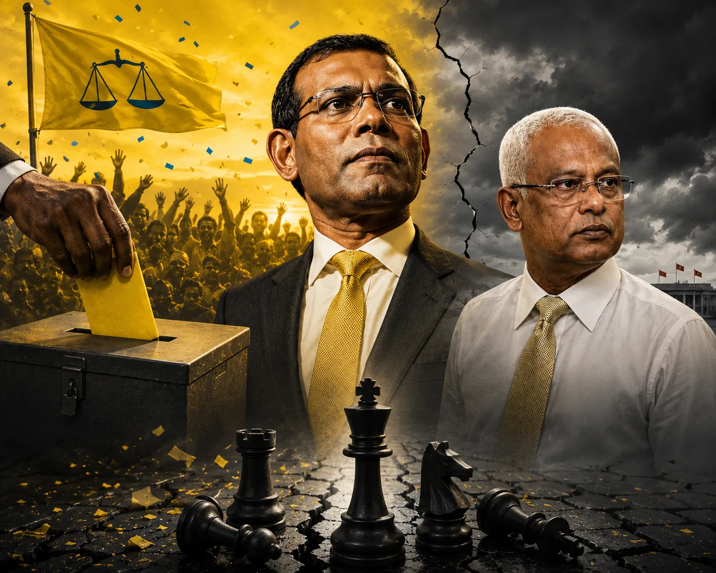 ނަޝީދު އެމްޑީޕީގެ ބާރުގެ މުގުލަށް – މިއީ ޕާޓީގެ ކުރިއެރުމެއްތަ؟ ނޫނީ ނިމުމުގެ ފެށުމެއްތަ؟