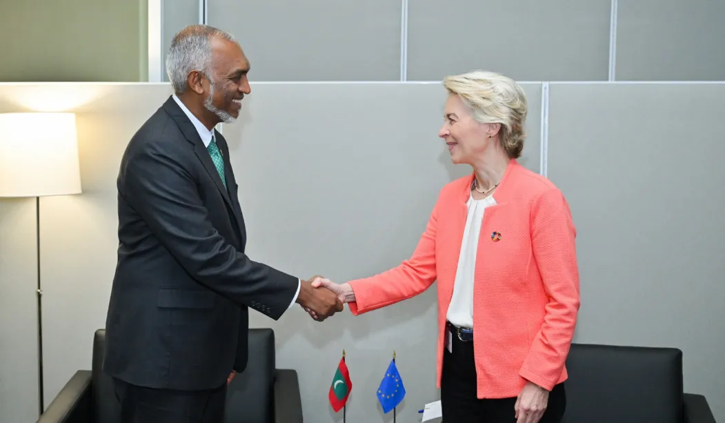 President of the European Commission, Ursula von der Leyen and President Dr. Muizzu (Photo/President’s Office)