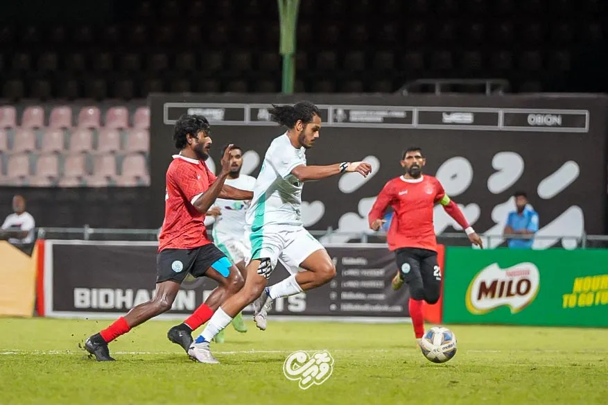 އައްޑޫ ސިޓީއާއި އޭދަފުށި ވާދަކުރި މެޗުގެ ތެރެއިން...ފޮޓޯ: ގާފު ސްޕޯޓްސް