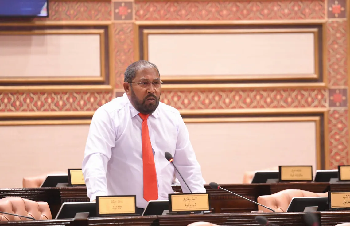 މާމިގިލީ ދާއިރާގެ މެމްބަރު ގާސިމް އިބްރާހީމް: ފޮަޓޯ/ މަޖިލިސް