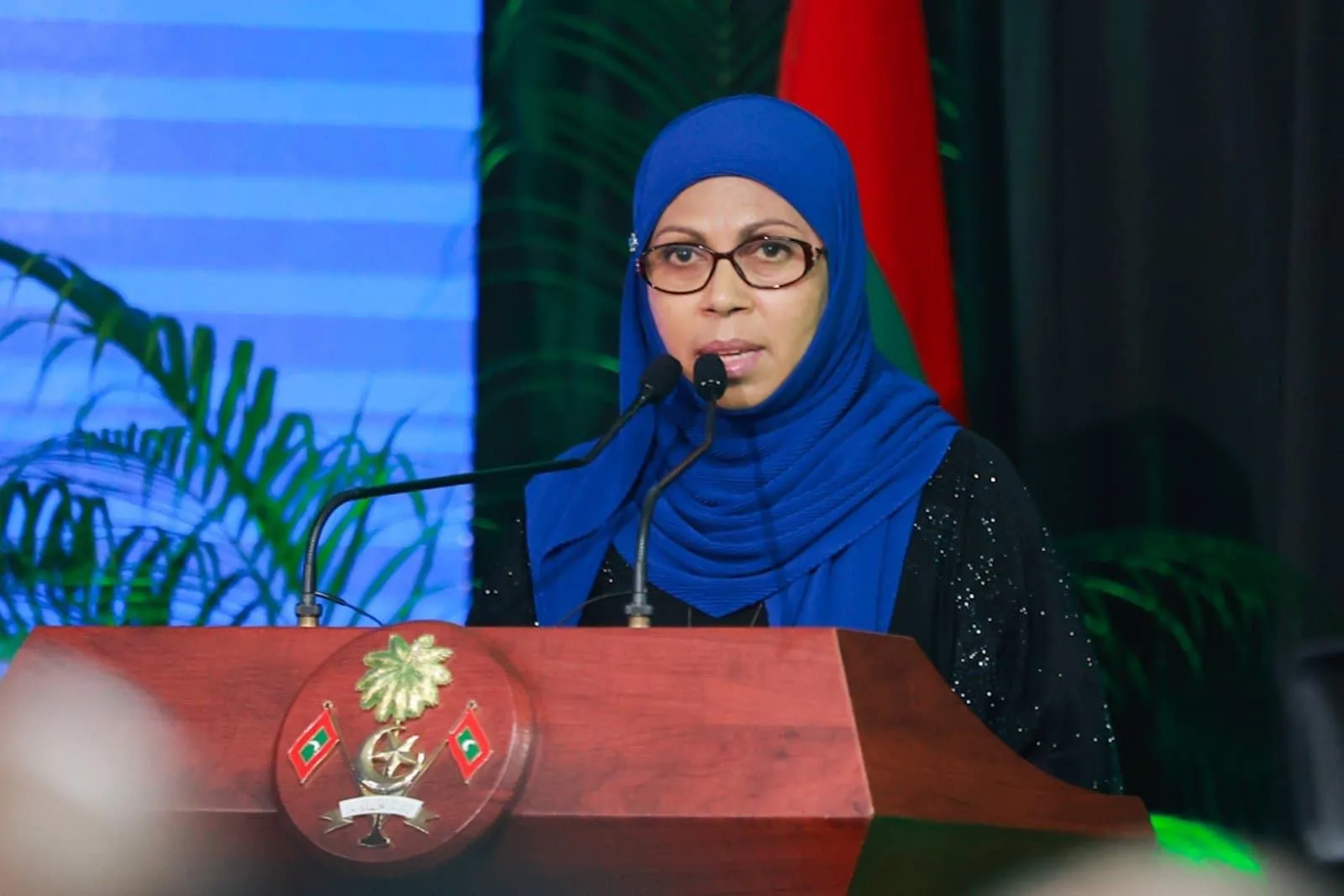 މިއަދުގެ ޚުތުބާ ލިޔުއްވި، އިސްލާމިކް މިނިސްޓްރީފެ ޑެޕިޔުޓީ މިނިސްޓަރ ހައްވާ ލަޠީފް: ފޮޓޯ/ އިސްލާމިކް މިނިސްޓްރީ