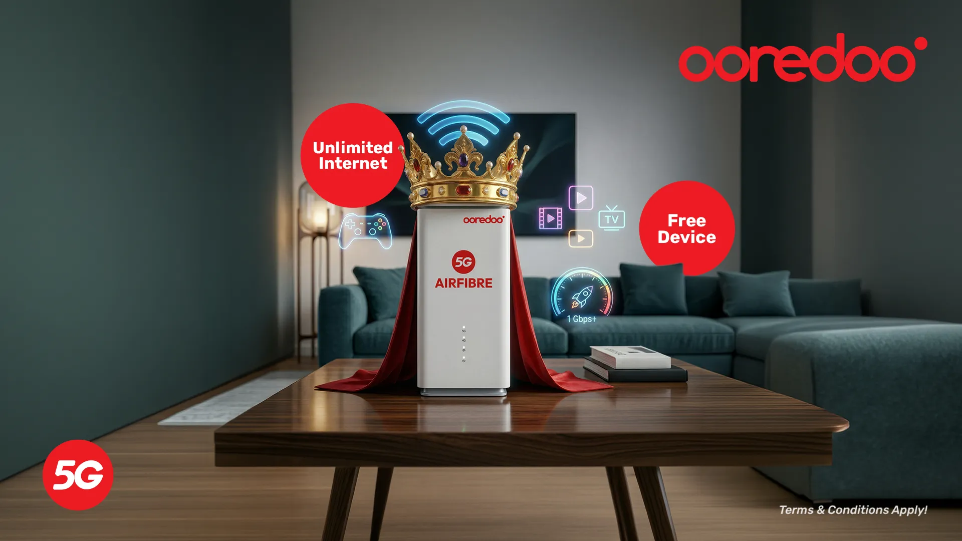 Ooredoo AirFibre: Powering Homes with Instant, High-Speed Wi-Fi