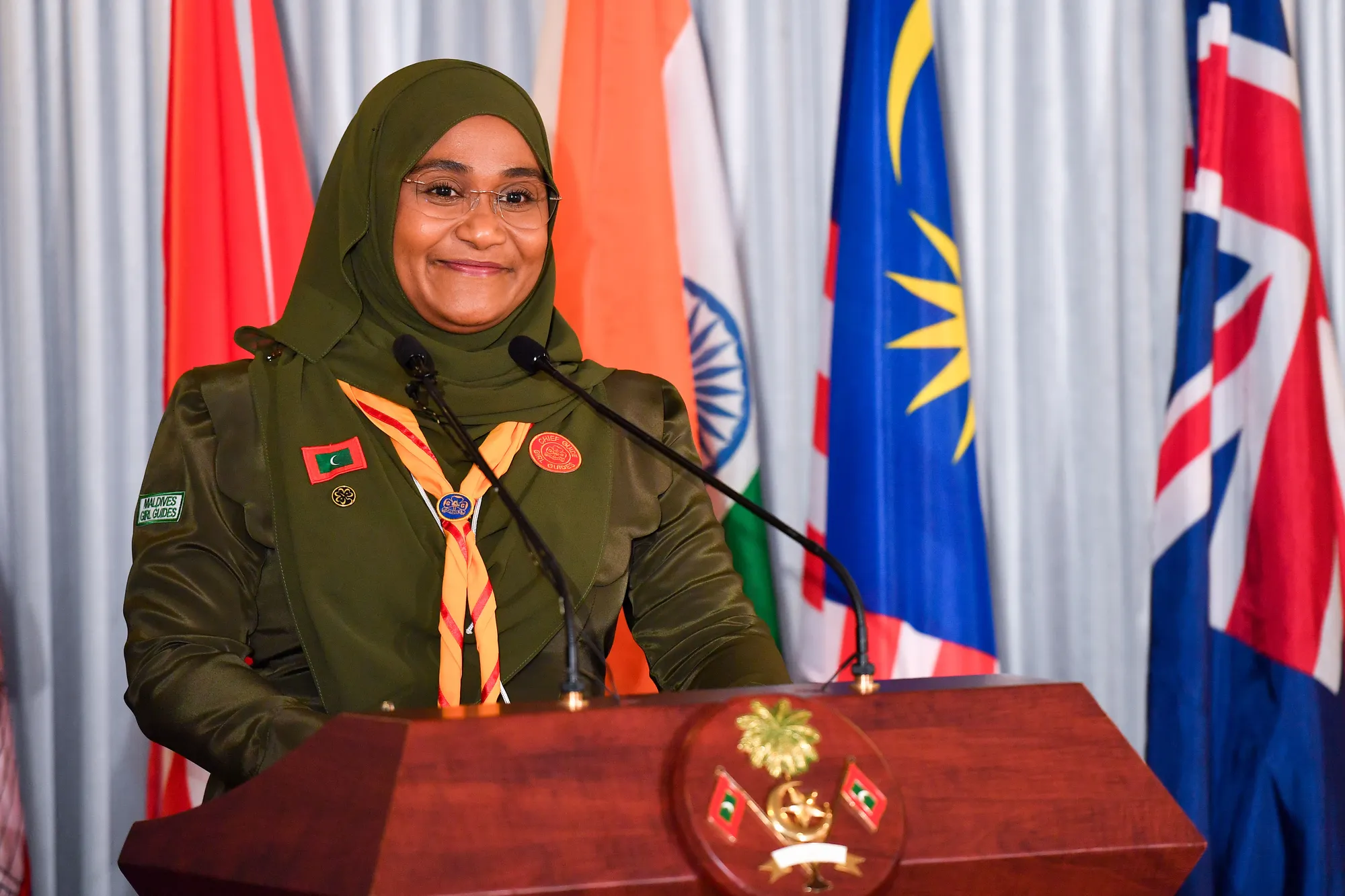 ރައީސުލްޖުމްހޫރިއްޔާ ޑރ.މުޙައްމަދު މުޢިއްޒުގެ އަނބިކަނބަލުން ސާޖިދާ މުޙައްމަދު- ފޮޓޯ: ރައީސް އޮފީސް