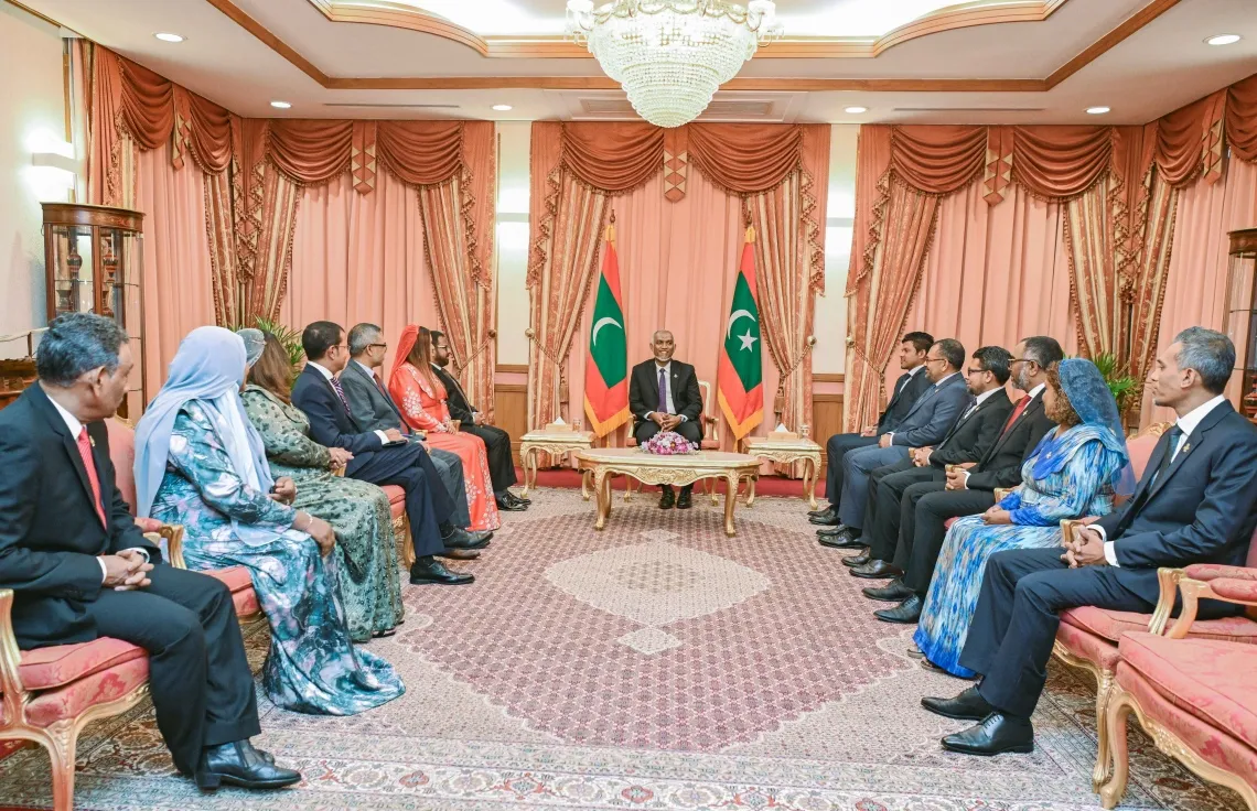 President Dr. Muizzu presented the letter of appointment to the representatives at a ceremony held on Tuesday morning (Photo/ President's Office)