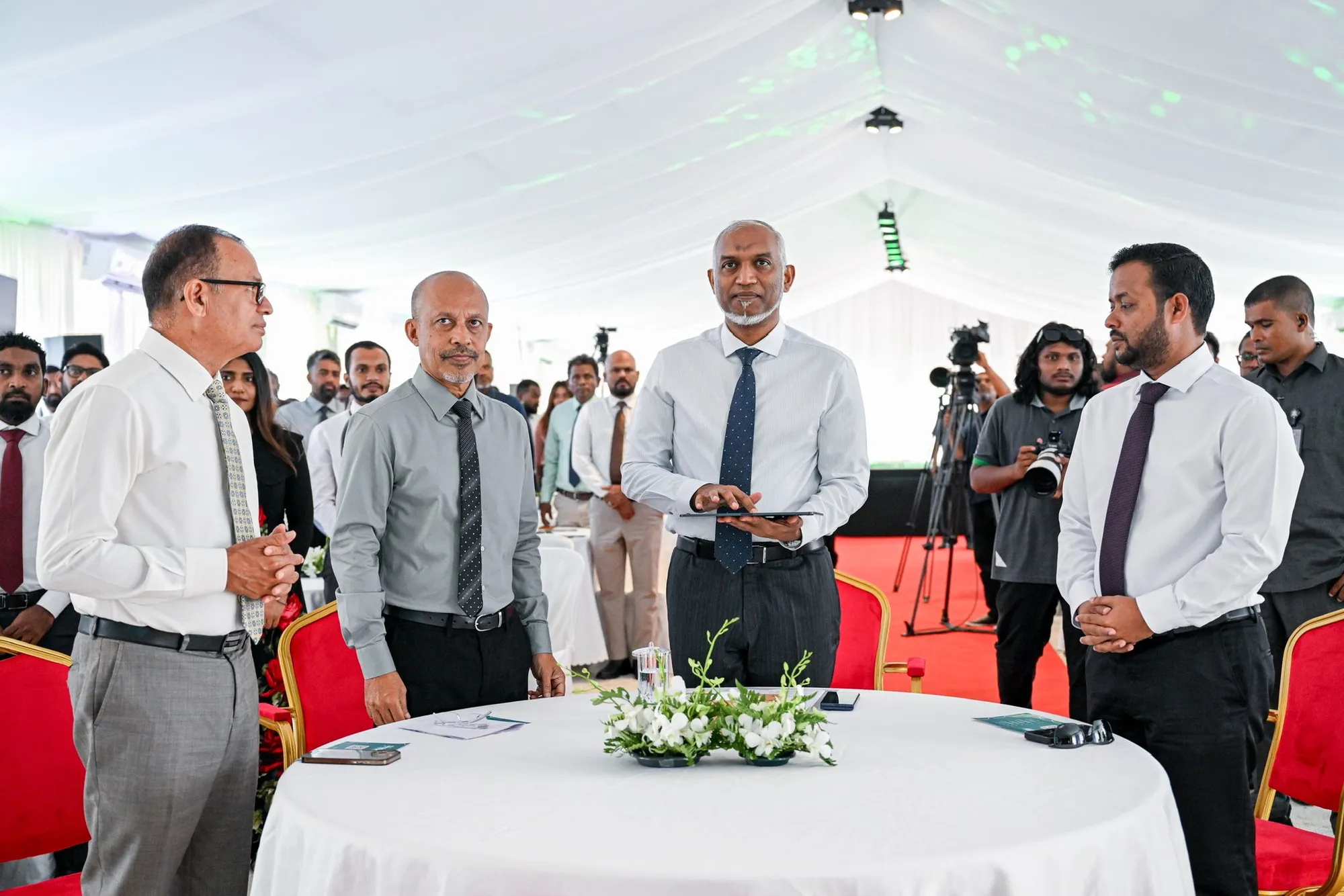 ހުޅުމާލޭގެ އައު މާސްޓާ ޕްލޭން އިފްތިތާހްކުރުން: ފޮޓޯ/ ރައީސް އޮފީސް