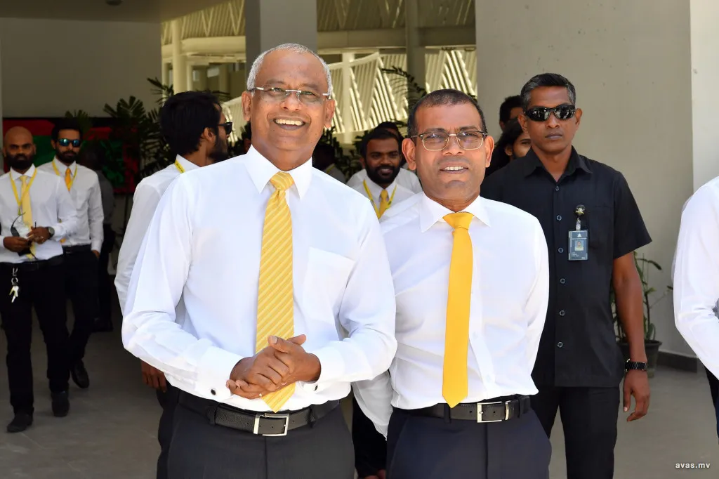 Former President Solih and Nasheed (Photo/Avas)