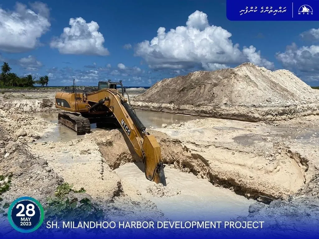 މިލަންދޫ ބަނދަރު ތަރައްގީ ކުުރުމުގެ މަސައްކަތް ފަށައިފި