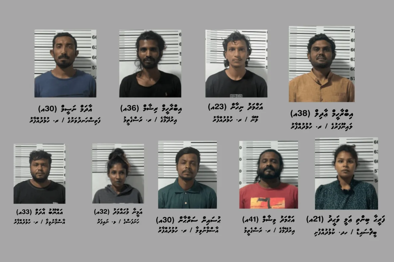 ފުލުހުން ހައްޔަރުކުރި 9 މީހުން