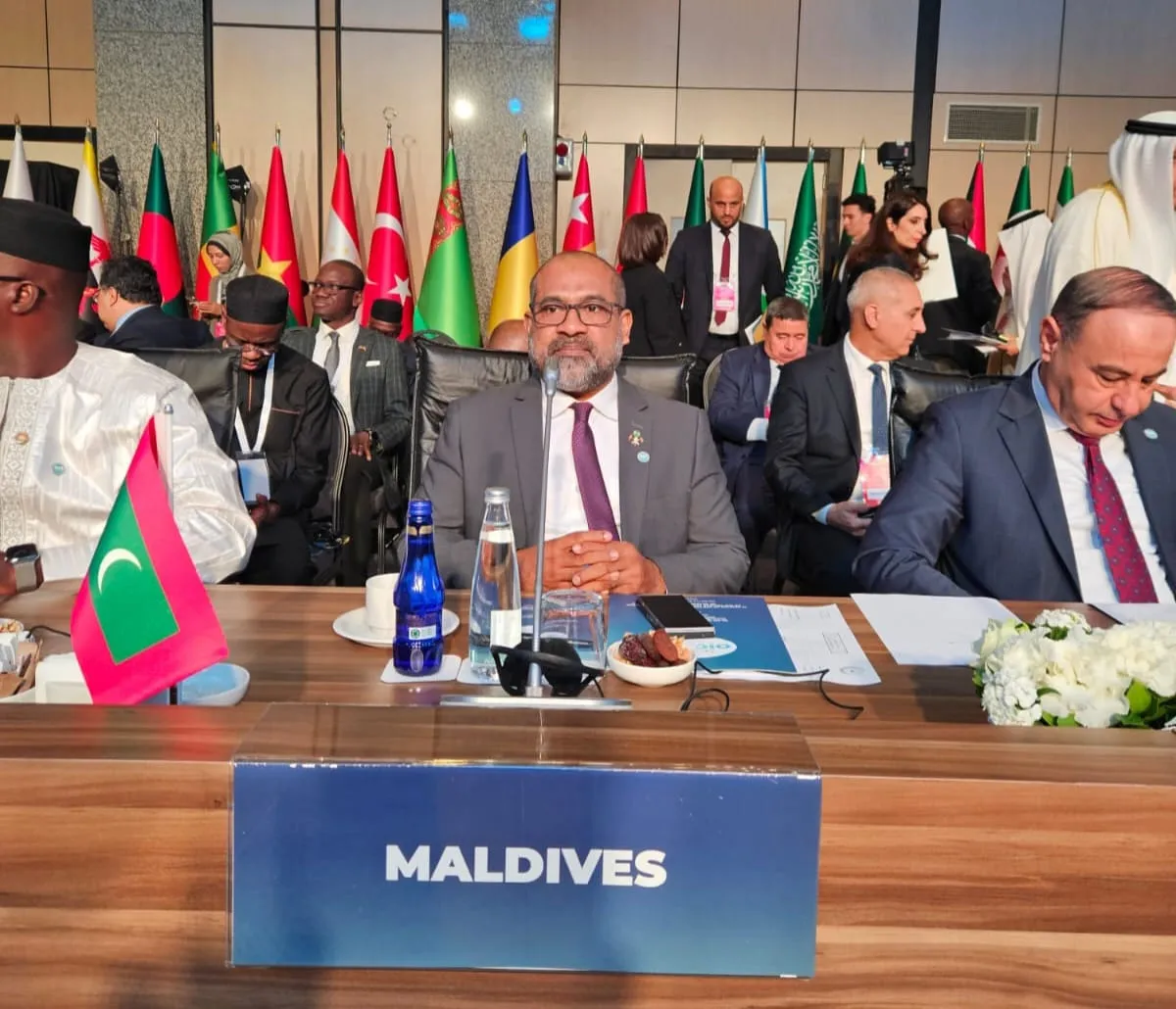 Dr.  Khaleel speaking at 51st Session of the Council of Foreign Ministers of the OIC (Photo/Minister Dr. Khaleel)
