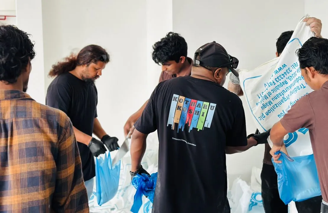 އެސް.ޓީ.އޯ އާއި އާންމުންގެ ޖަމްއިއްޔާ ގުޅިގެން ހިޔާ ސަރަހައްދުގައި 2.5 ޓަނުގެ ކާބޯތަކެތި ބަހައިފި