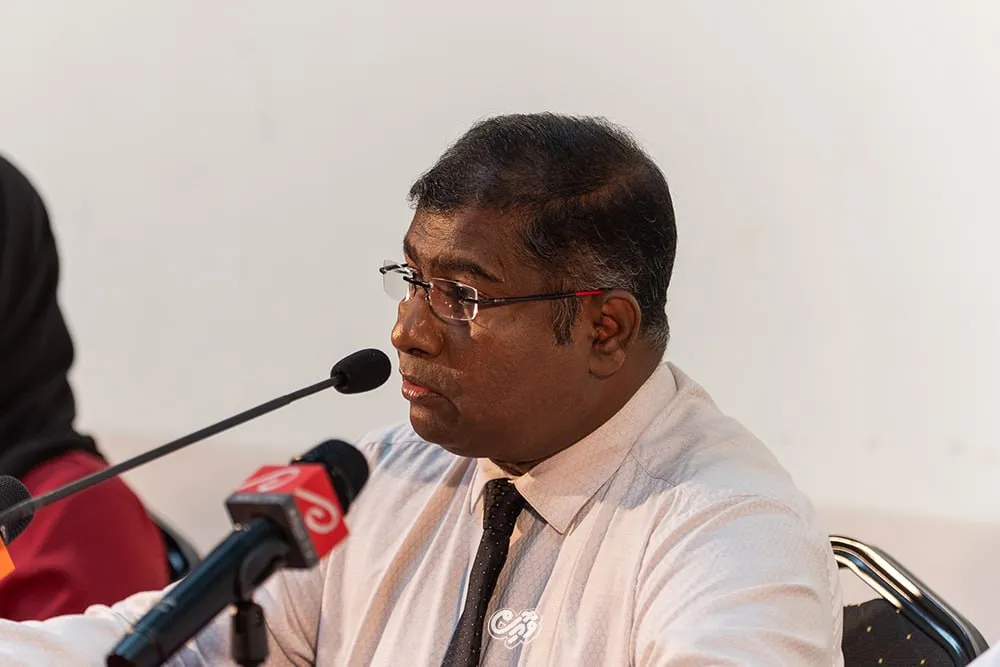 ދިވެހި ބަހާއި ސަގާފަތާއި ތަރިކައިގެ ވަޒީރު އާދަމް ނަސީރު އިބްރާހީމް--  ފޮޓޯ: ވޮއިސް