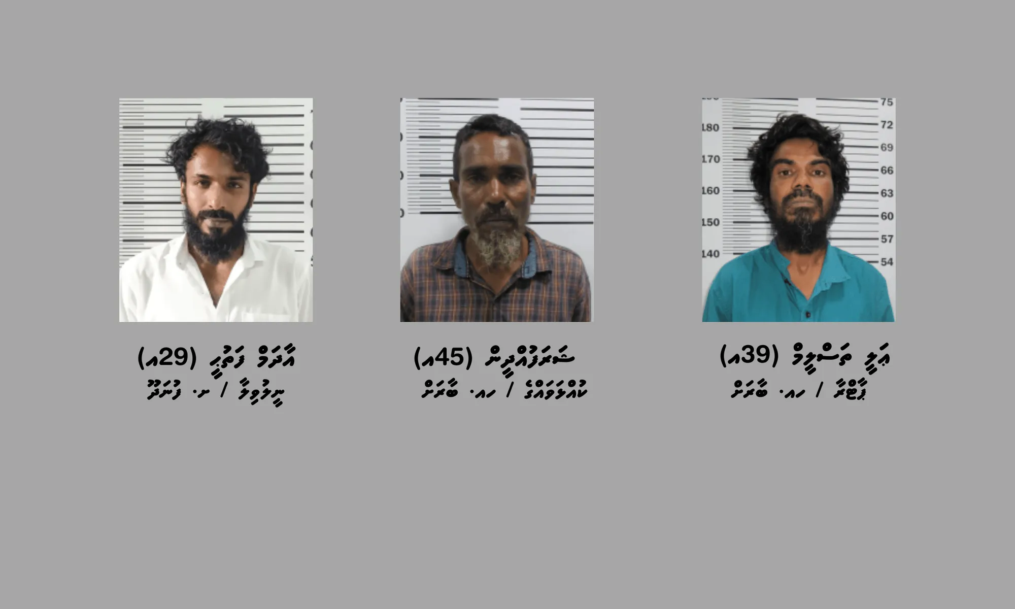 މަސްތުވާތަކެތީގެ މައްސަލަތަކެއްގައި ބާރަށާއި ފުނަދޫއިން ތިން މީހަކު ހައްޔަރުކޮށްފި