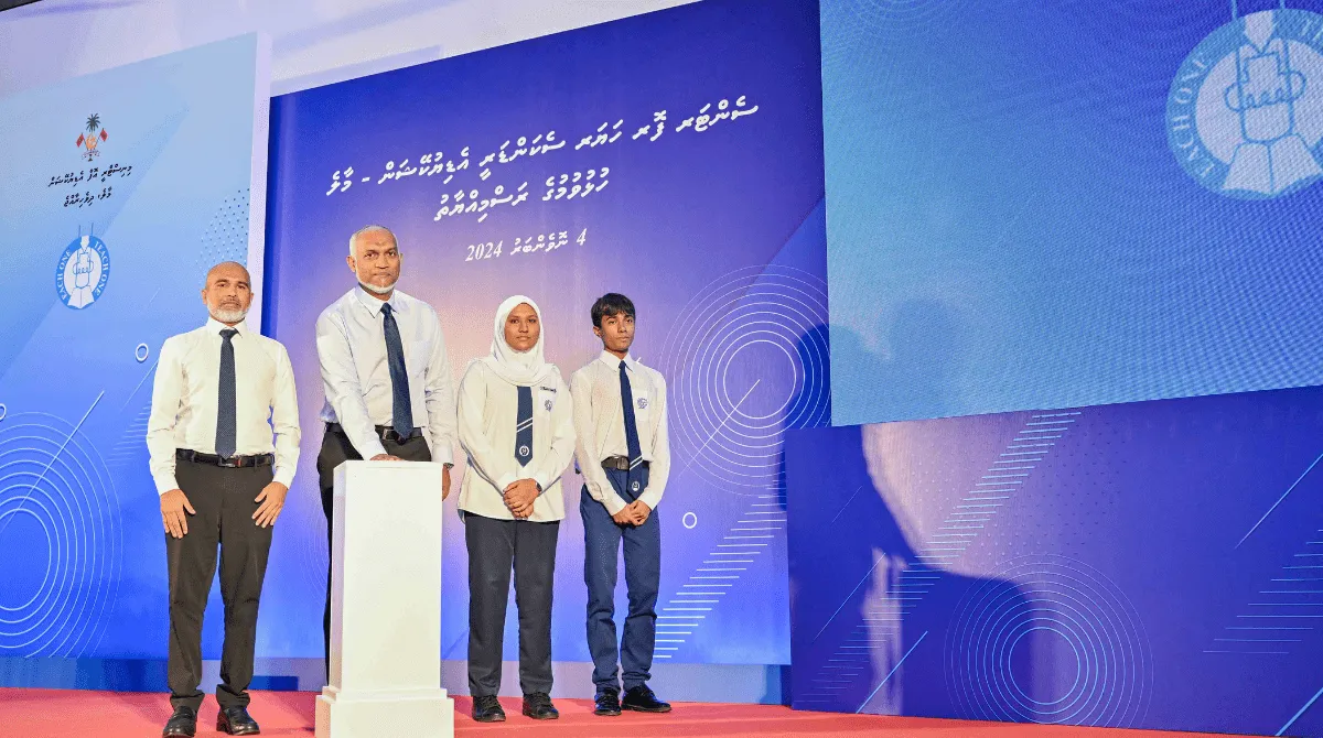 President Dr. Muizzu reopening CHSE-Male' (Photo/President's Office)