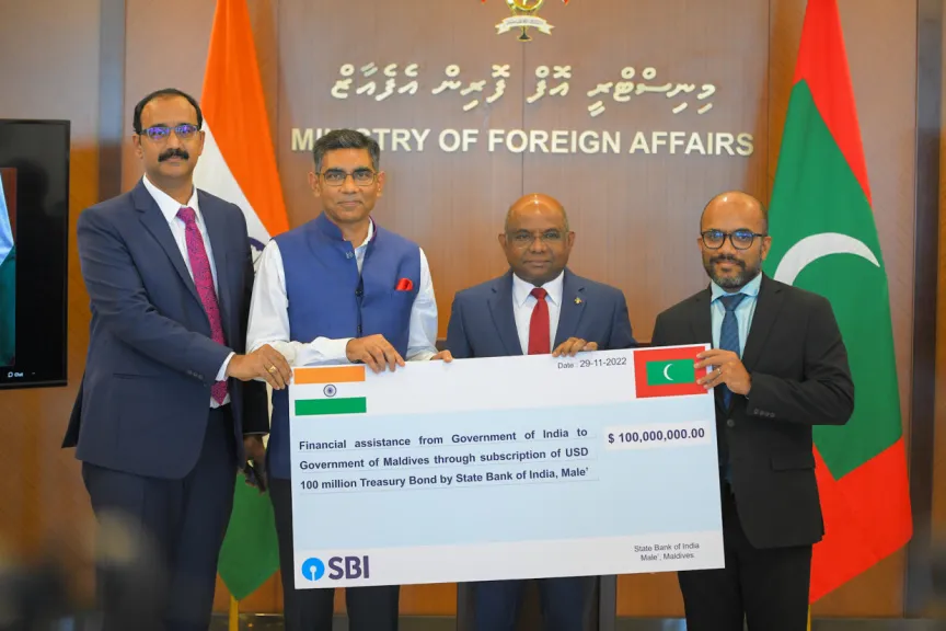 India provides USD 100 million as budget support to the Maldives